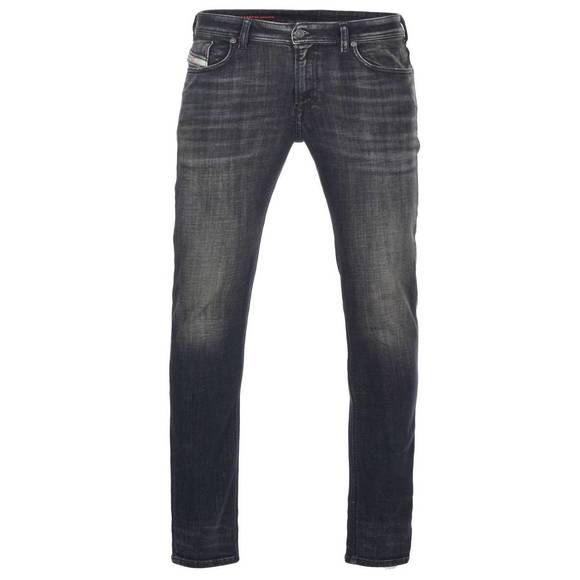 NEW DIESEL men's sleenker skinny fit denim jeans in dark grey